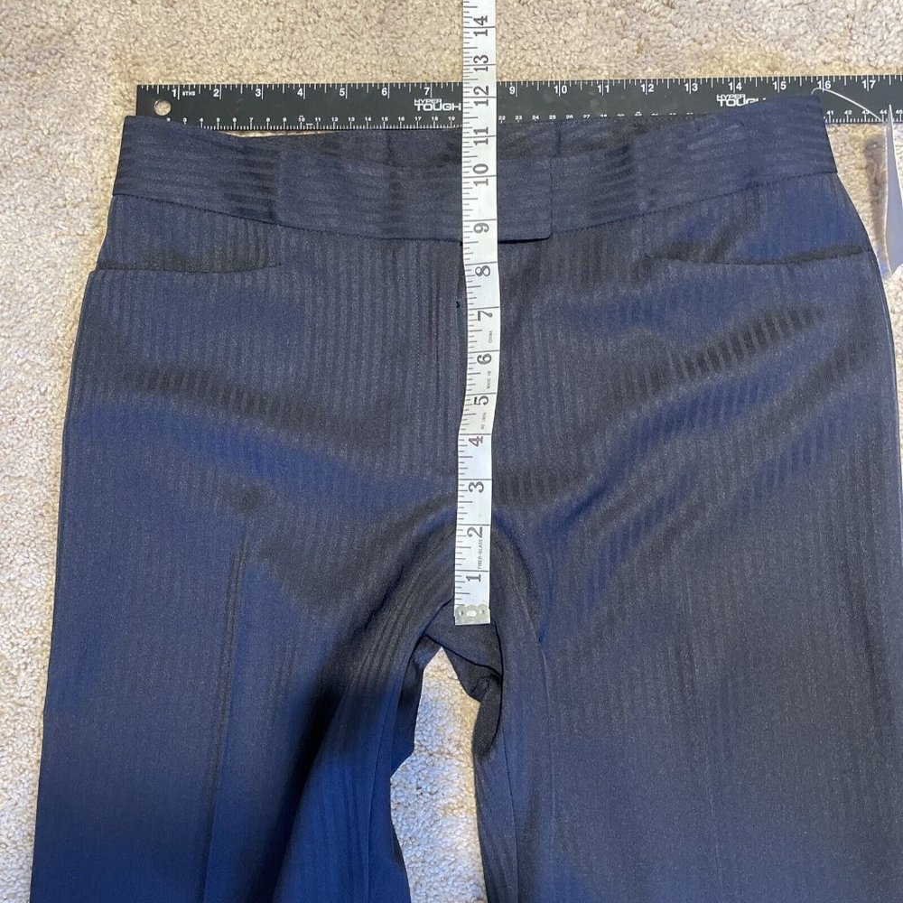 NWT-TAHARI ARTHUR S LEVINE WOMENS PINSTRIPE SUIT (2 PC) SZ.8 NAVY BLAZER & PANTS - Picture 9 of 12